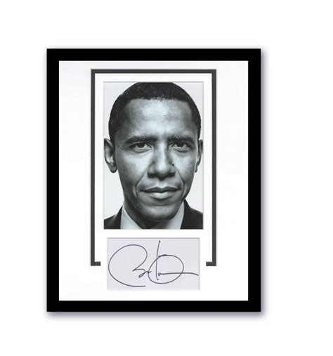 Barack Obama Signed Photo Display - CharityStars