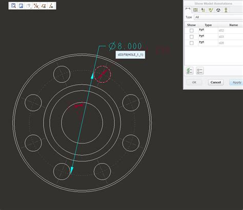 How To Select Bolt Circle On Drawing Ptc Community