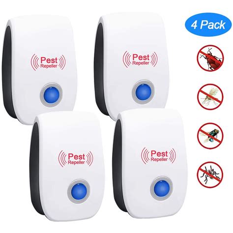 Ultrasonic Pest Repeller 4 Pack Electronic Pest Repeller Multi Insect