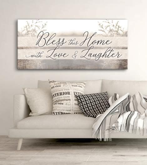 Christian Wall Art Bless This Home With Love Wood Frame Ready To Hang