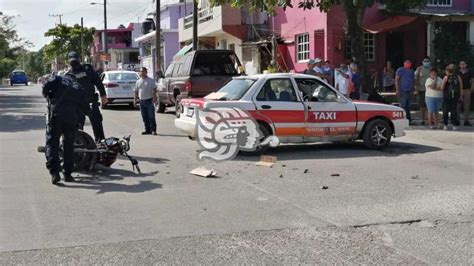 Lesiones Graves Sufrió Motociclista Tras Impactarse Contra Un Taxi