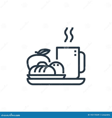 Breakfast Icon Vector Isolated On White Background Breakfast Sign