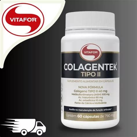 Suplemento Vitafor Colagentek Tipo Ii C Psulas Parcelamento Sem