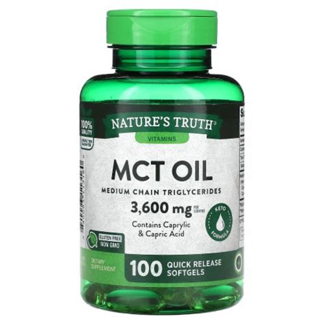 Nature S Truth Vitamins Mct Oil Mg Quick Release Softgels