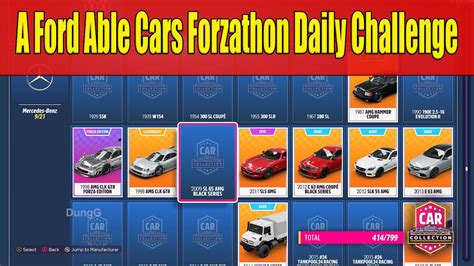 Forza Horizon A Ford Able Cars Forzathon Daily Challenge Purchase Any