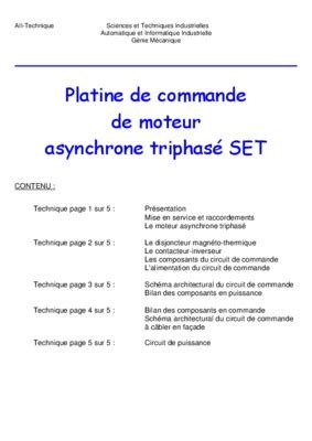 Exercices Corrig S De Commande Des Machines