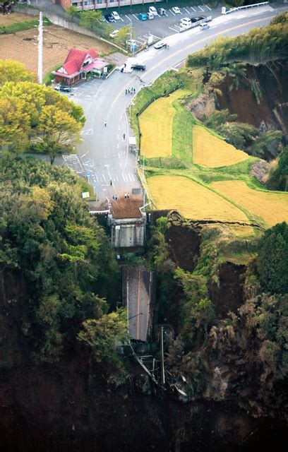 阿蘇大橋が崩落 地元男性「橋がなくなっている」：朝日新聞デジタル