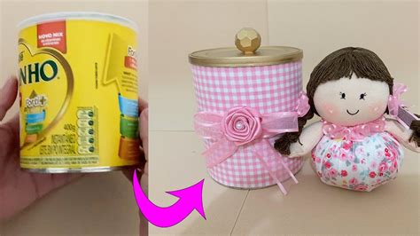 LIXO AO LUXO COMO DECORAR LATAS RECICLAGEM YouTube