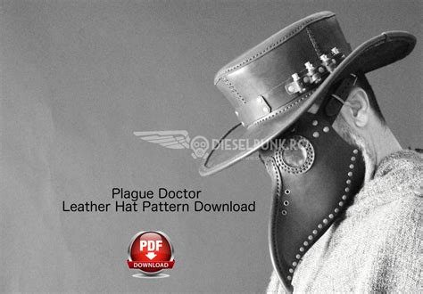 Plague Doctor Hat PATTERN - DIY Hat - Pdf Download