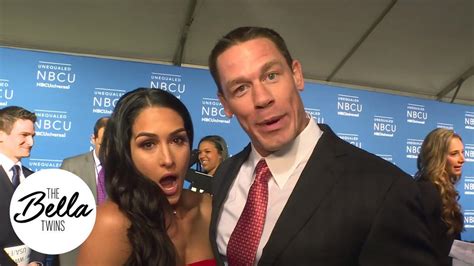 John Cena and Nikki Bella reveal the inside scoop on Total Bellas Season 2 at the NBCUniversal ...