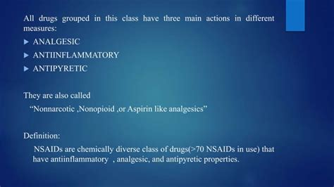 Non Steroidal Anti Inflammatory Drugs Ppt