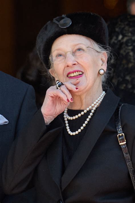 Photo La reine Margrethe II de Danemark Sorties des obsèques du roi