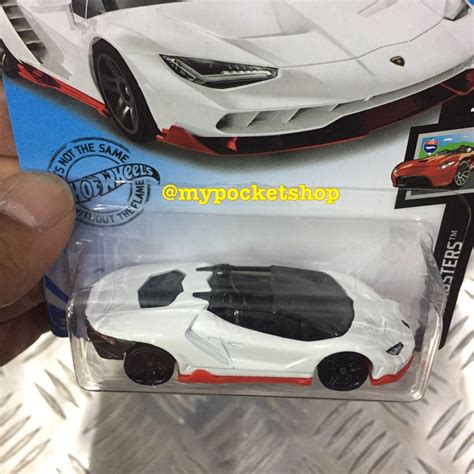 Hot Wheels LAMBORGHINI CENTENARIO ROADSTER Silver Red White Hotwheels Exotics