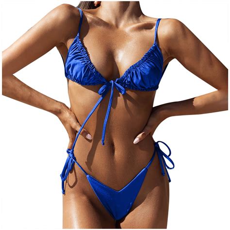 Oavqhlg B Bikini Sets For Women Micro Bikini Set Swimsuit Two Piece