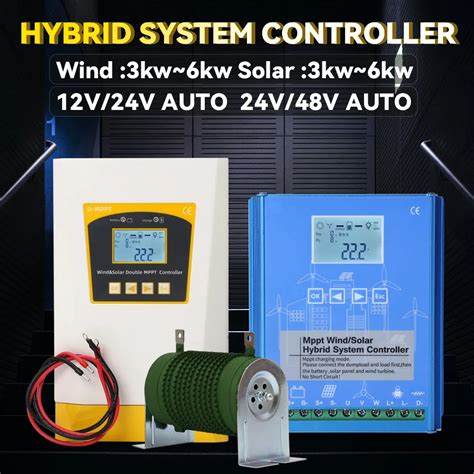 Double MPPT Wind Energy Hybrid System Charge Solar Controller 6kw 12v