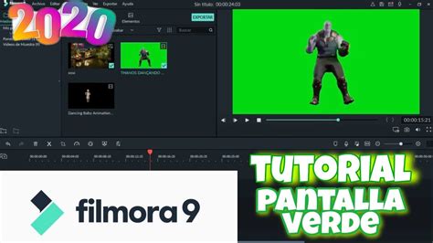 TUTORIAL PANTALLA VERDE cómo USAR con FILMORA 9 Tutorial 2020