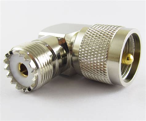 Pcs Brass Uhf Pl Male To Uhf So Female Right Angle Rf Coaxial