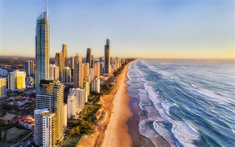 La Shunshine Coast et la Gold Coast Régions balneaires Terra Australia