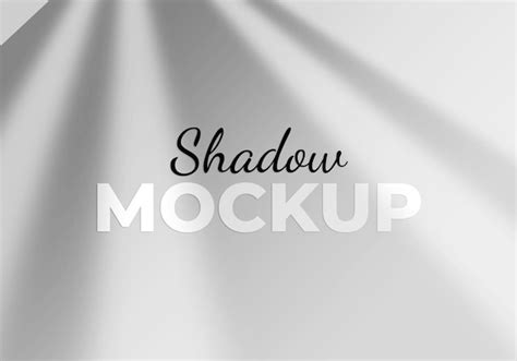 Premium Psd Realistic Shadow Overlay Effects Mockup Top View