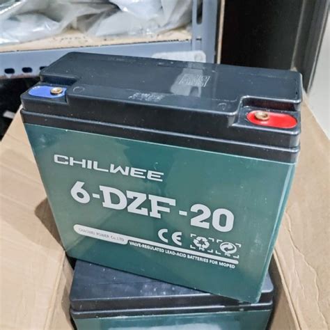 Jual CHILWEE Aki Kering Baterai 6 DZF 20 Ukuran 12V 20Ah Untuk Sepeda