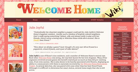 Julie Joyful Welcome To Welcome Home