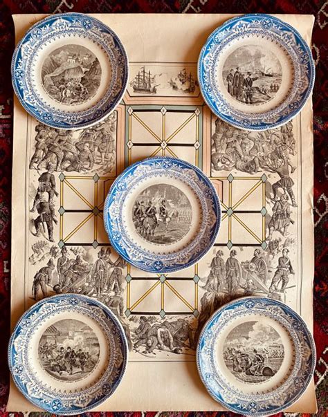 Russia Turkey Army Infantry Set Of Plates Tsar Catawiki