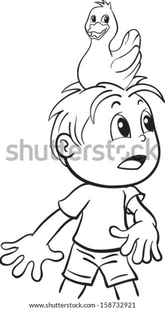 Scared Boy Stock Vector (Royalty Free) 158732921 | Shutterstock