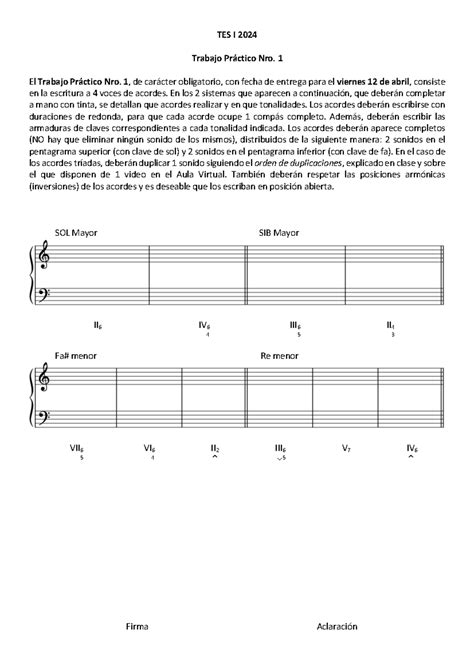 TP Nro 1 Trabajo práctico de armonia TES I 2024 Trabajo Práctico