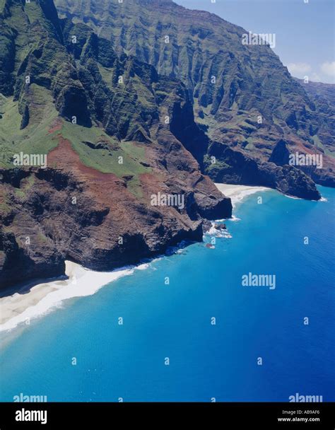 Aerial of Kauai Stock Photo - Alamy