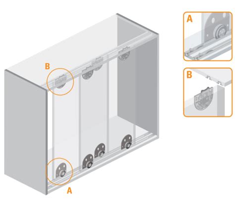 Sistema Corredizo Para Mueble Kit Al Madera Herrajes Diagonal