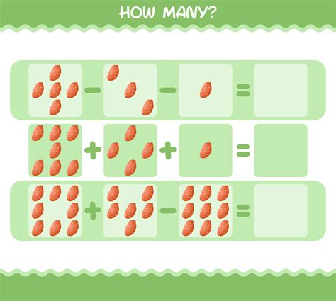 Combien De Patates Douces De Dessin Anim Jeu De Comptage Jeu