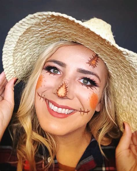 Cute Scarecrow Face Makeup