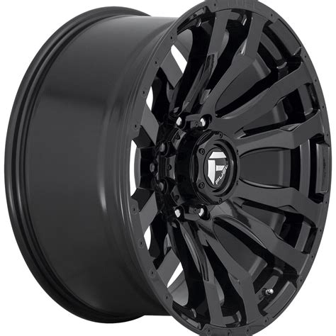 Set Of 4 Fuel D675 Blitz 18x9 5x5 12mm Gloss Black Wheels Rims 18