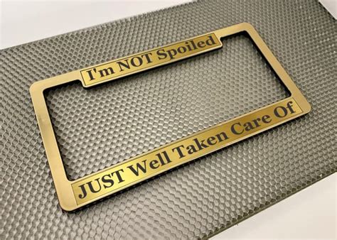 14 Unique Personalized License Plate Frame Ideas