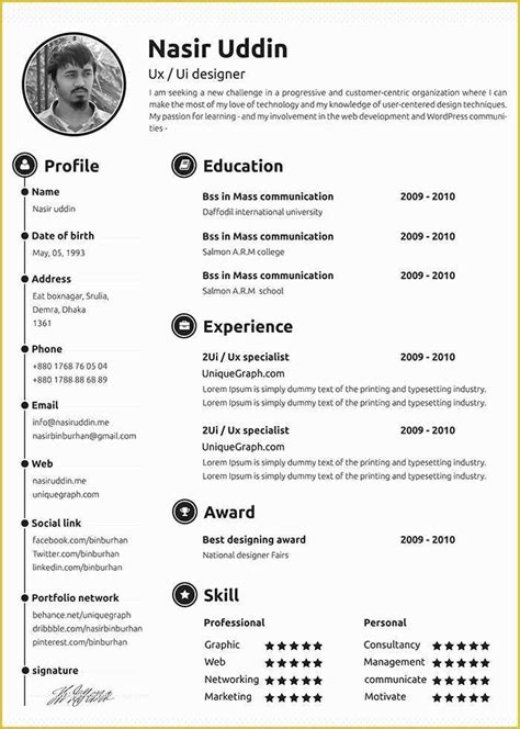 Eye Catching Resume Templates Free Of 24 Free Resume Templates To Help