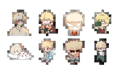 Bakugou Katsuki Telegram Sticker English