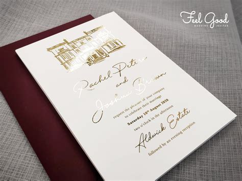 Foiled Venue Wedding Invitation - Wedding Invitations - Feel Good Invites