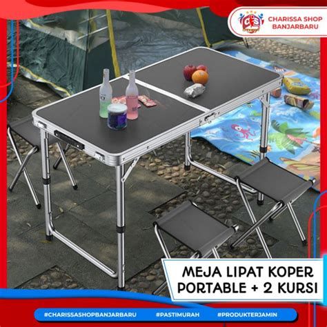 Jual Meja Lipat Portable Meja Lipat Koper Hpl Meja Lipat Praktis