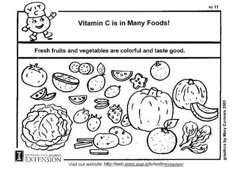 Coloring Page Vitamin C In Food Free Printables Img 5933