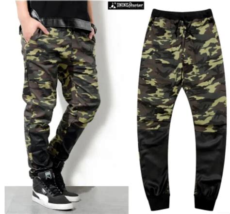 Mens Joggers Pantalones De Ch Ndal De Hip Hop Militar Camuflaje