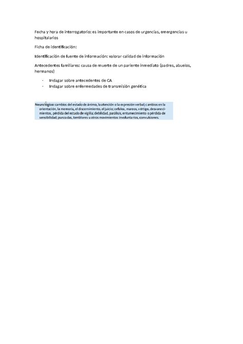 Historia clínica Pediatría y neonatología Fecha y hora de