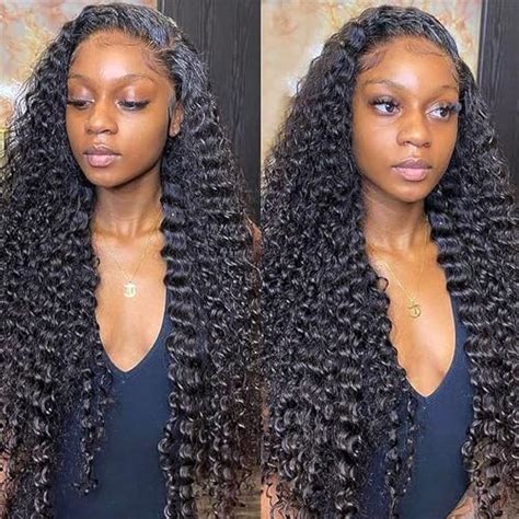 Nantliy Deep Wave Lace Front Wigs Human Hair 13x6 Hd