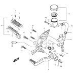 Hyosung GT Naked Bremse Hinten Fussraste Vorne Rechts Ersatzteile