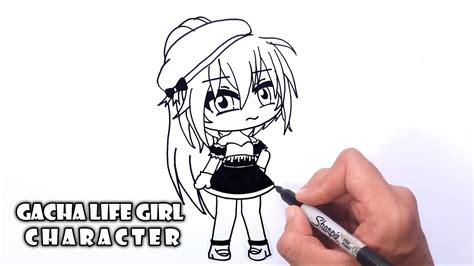 How To Draw Gacha Life Girl Character 13 Youtube