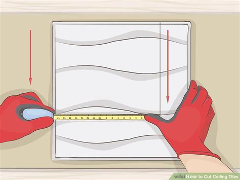 How To Cut Ceiling Tiles Steps With Pictures Wikihow