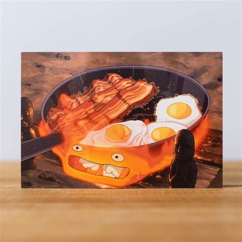 Le Ch Teau Ambulant Howl S Moving Castle Carte Postale Calcifer