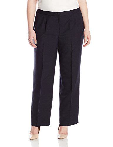 Kasper Womens Plus Size Melange Classic Fit Kate Suit Pant Navy