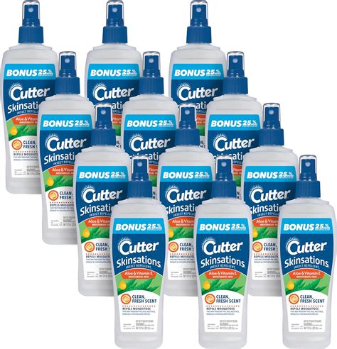 Cutter Skinsations Insect Repellent 12 Pack Repels