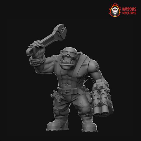 D Printable Space Orcs CCW Hands Left By Hardcore Miniatures