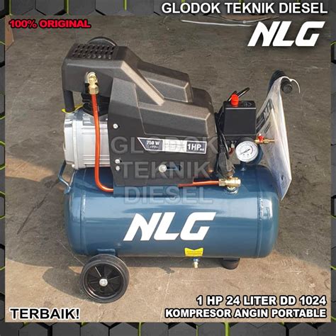 Jual NLG Mini Air Compressor 1 HP 24 L Liter DD 1024 DA 1024 1 Phase